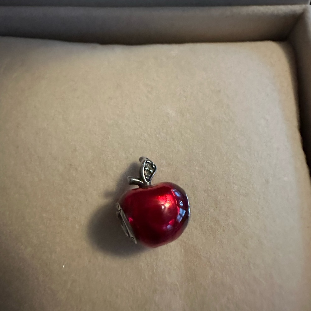 Chic Red Apple Brooch
